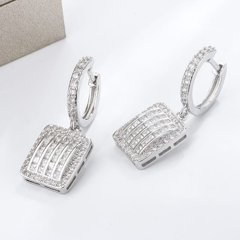 KissICON KissIcon Exquisite Silver Earrings 925 - Sparkling Zircon