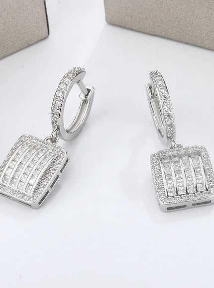 KissICON KissIcon Exquisite Silver Earrings 925 - Sparkling Zircon