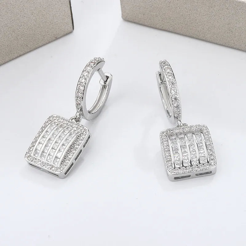 KissICON KissIcon Exquisite Silver Earrings 925 - Sparkling Zircon
