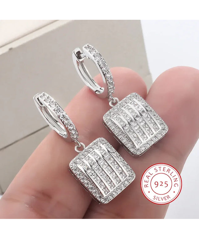 KissICON KissIcon Exquisite Silver Earrings 925 - Sparkling Zircon