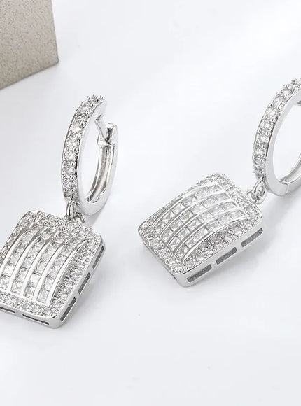 KissICON KissIcon Exquisite Silver Earrings 925 - Sparkling Zircon