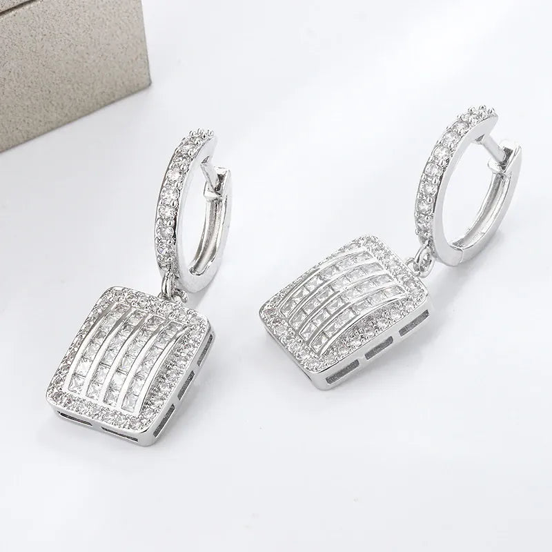 KissICON KissIcon Exquisite Silver Earrings 925 - Sparkling Zircon