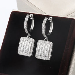 KissICON KissIcon Exquisite Silver Earrings 925 - Sparkling Zircon