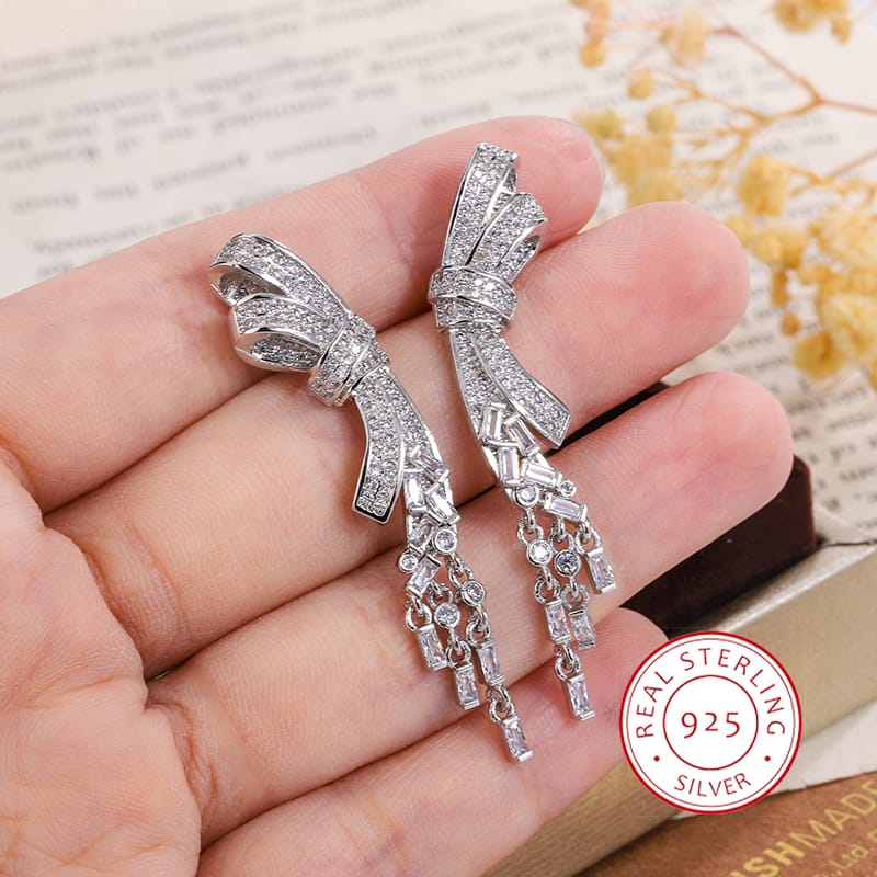 KissICON KissIcon Exquisite Silver Plated Butterfly Earrings Zircon