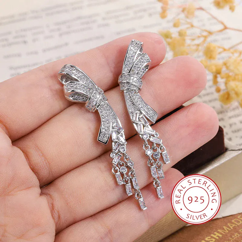 KissICON KissIcon Exquisite Silver Plated Butterfly Earrings Zircon