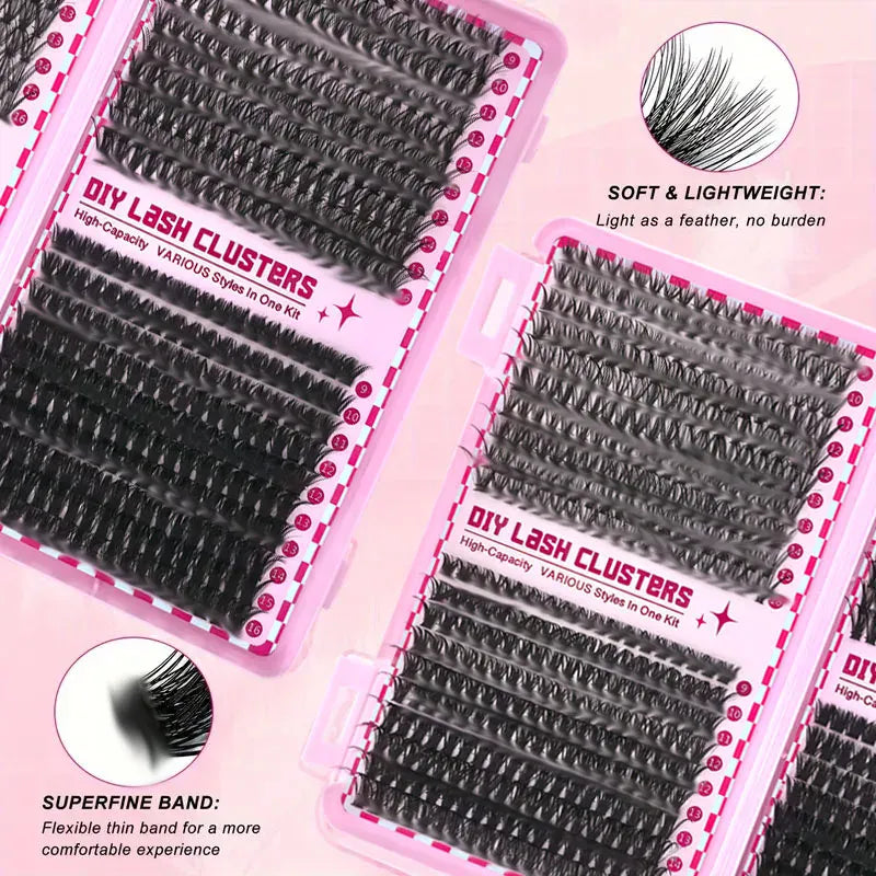KissICON KissIcon Eyelashes Set 9-16mm - Mixed With Applicators