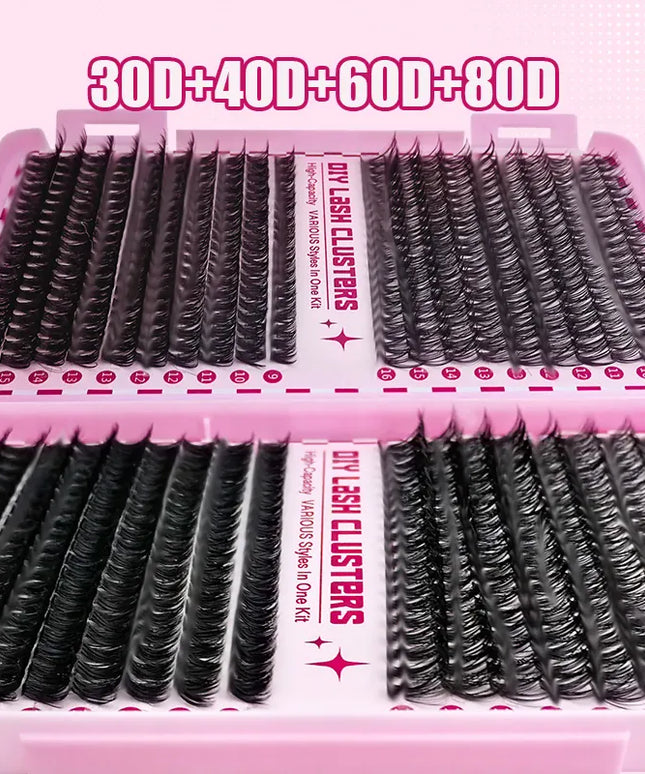 KissICON KissIcon Eyelashes Set 9-16mm - Mixed With Applicators