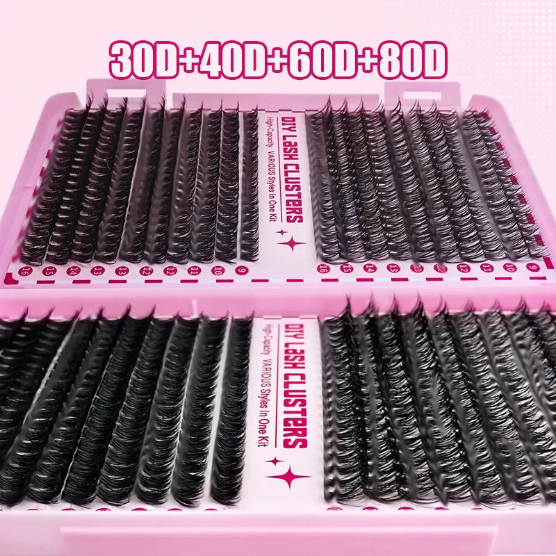 KissICON KissIcon Eyelashes Set 9-16mm - Mixed With Applicators