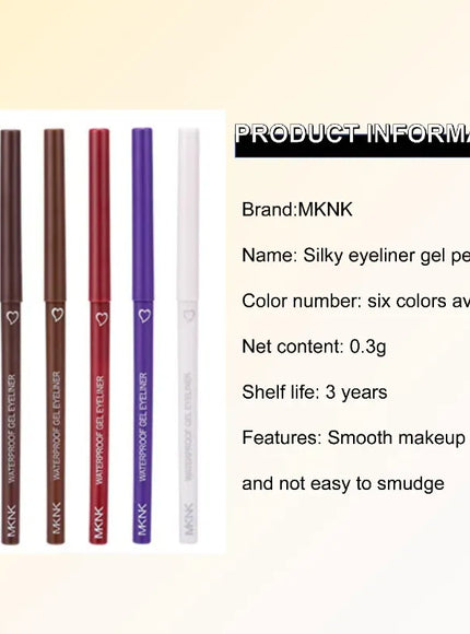 KissICON KissIcon Eyeliner – Long Lasting Waterproof Quick Drying, 6 Shades