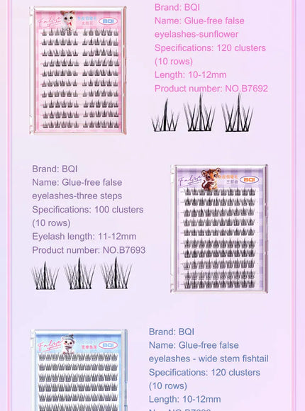 KissICON KissIcon False Eyelashes 10-12mm C Curl - Self