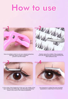 KissICON KissIcon False Eyelashes 10-12mm C Curl - Self