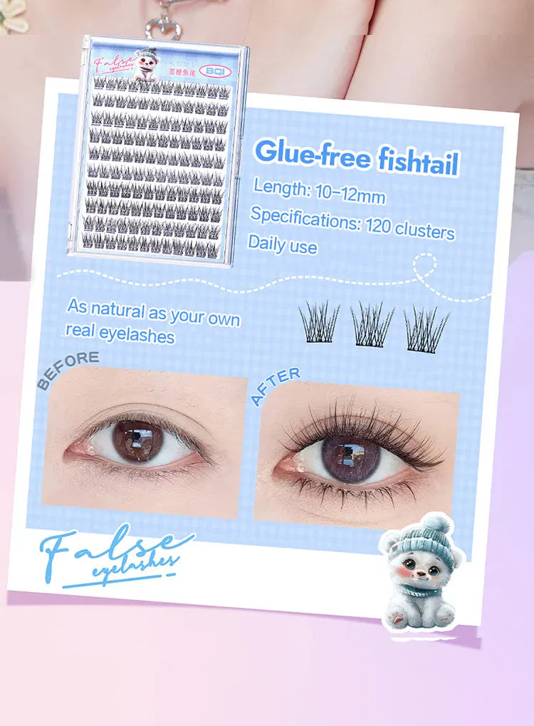 KissICON KissIcon False Eyelashes 10-12mm C Curl - Self