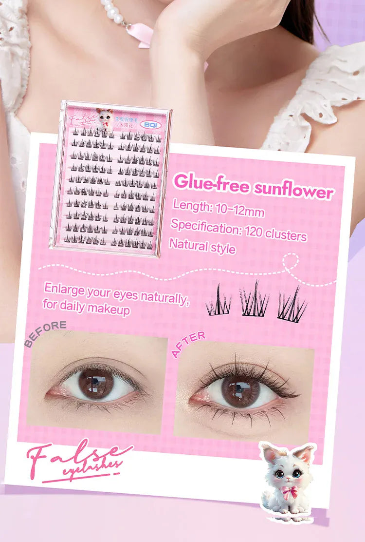 KissICON KissIcon False Eyelashes 10-12mm C Curl - Self