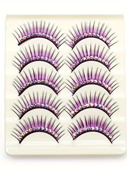 KissICON KissIcon False Eyelashes With Glitter For Stage -
