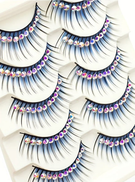 KissICON KissIcon False Eyelashes With Glitter For Stage -