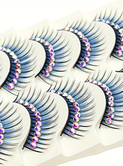 KissICON KissIcon False Eyelashes With Glitter For Stage -