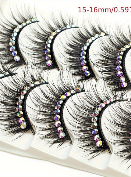 KissICON KissIcon False Eyelashes With Glitter For Stage -