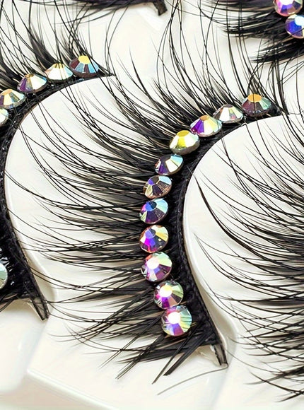 KissICON KissIcon False Eyelashes With Glitter For Stage -