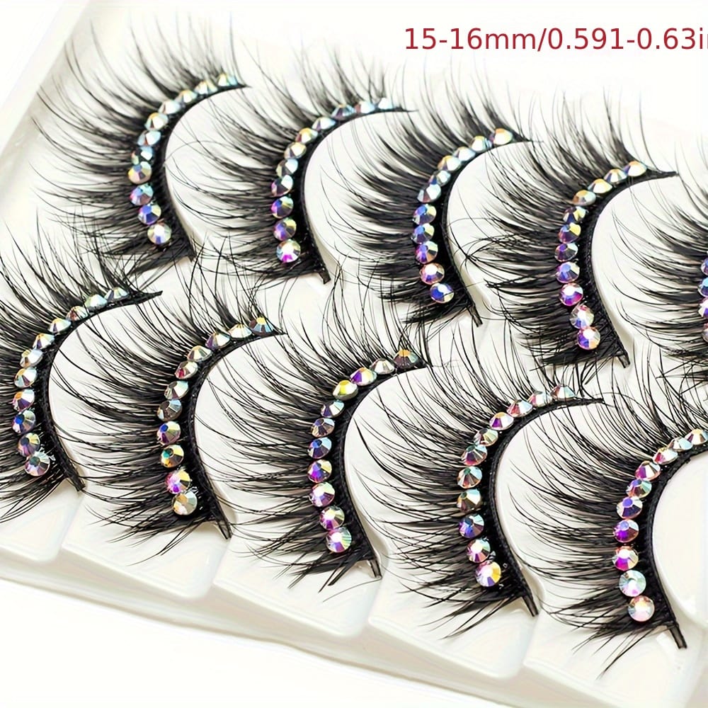 KissICON KissIcon False Eyelashes With Glitter For Stage -