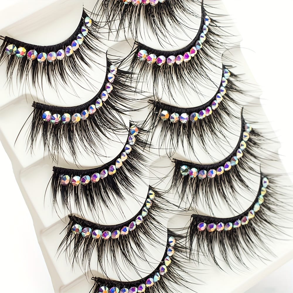 KissICON KissIcon False Eyelashes With Glitter For Stage -