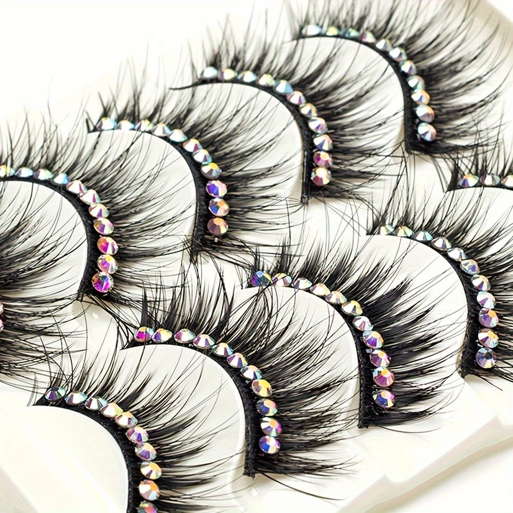 KissICON KissIcon False Eyelashes With Glitter For Stage -