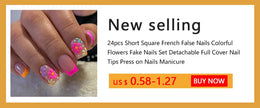 KissICON KissIcon False Nail Full Cover Pink Glitter Nails