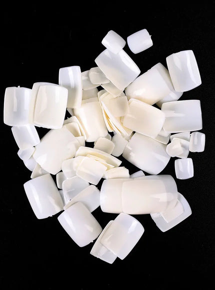 KissICON KissIcon False Toe Nails 100Pcs Natural White Clear