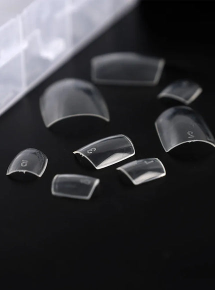 KissICON KissIcon False Toe Nails 100Pcs Natural White Clear