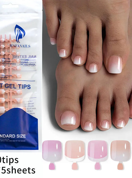KissICON KissIcon False Toe Nails - French Nude Pink