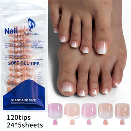 KissICON KissIcon False Toe Nails - French Nude Pink