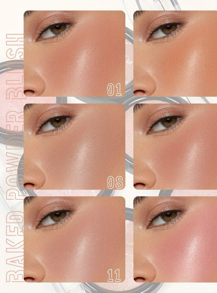 jkthpu-45 KissIcon FaRRES Baked Powder Blush Long Lasting Contour
