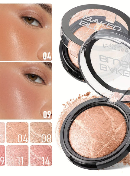 jkthpu-45 KissIcon FaRRES Baked Powder Blush Long Lasting Contour