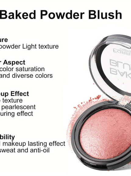 jkthpu-45 KissIcon FaRRES Baked Powder Blush Long Lasting Contour