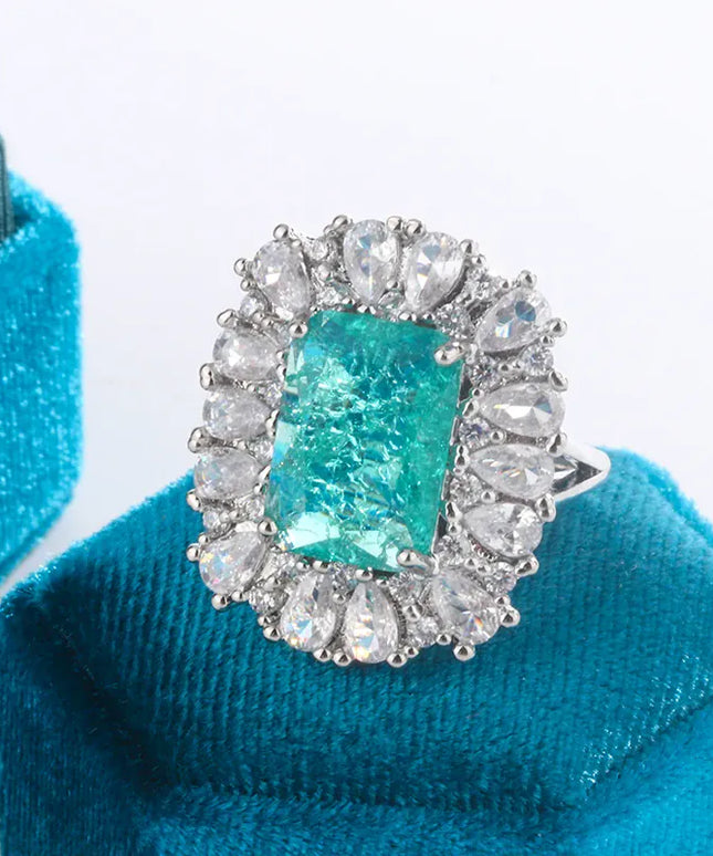 KissICON KissIcon Fashion Luxury Blue Zirconia Ring - Bridal Gift