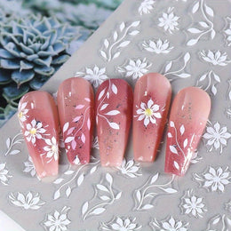 KissICON KissIcon Floral Nail Stickers - Self Adhesive Flowers