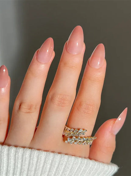 KissICON KissIcon Flower Almond False Nails Blue White -