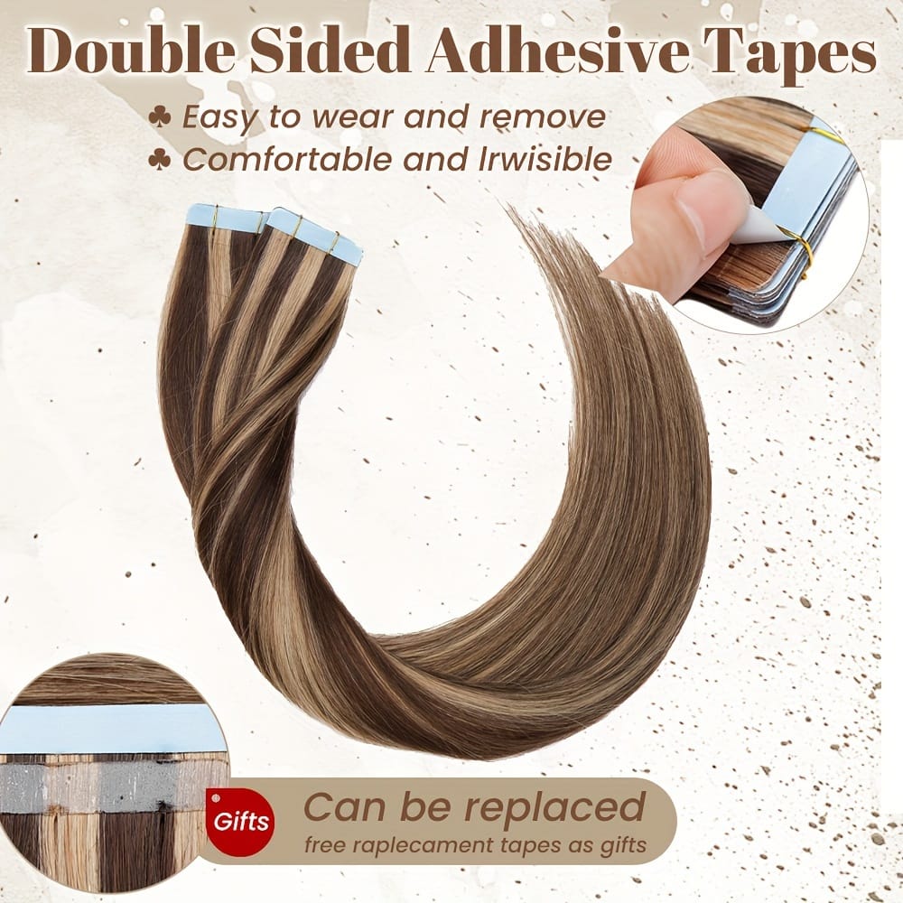 KissICON KissIcon Flying Tape In Hair Extensions - Real