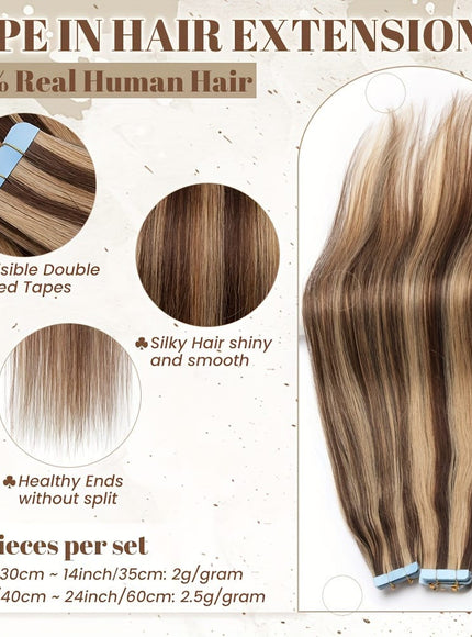KissICON KissIcon Flying Tape In Hair Extensions - Real