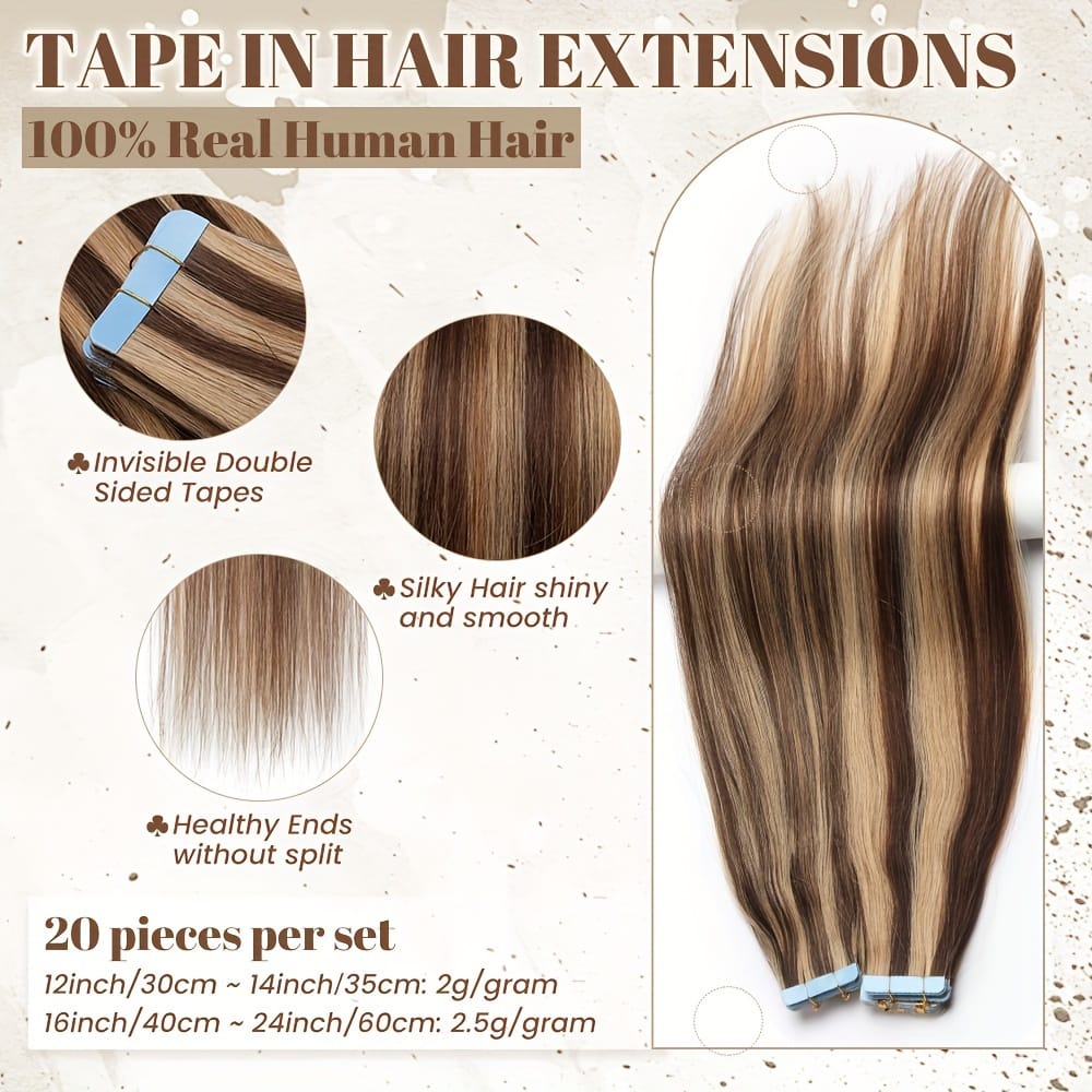 KissICON KissIcon Flying Tape In Hair Extensions - Real