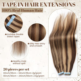 KissICON KissIcon Flying Tape In Hair Extensions - Real