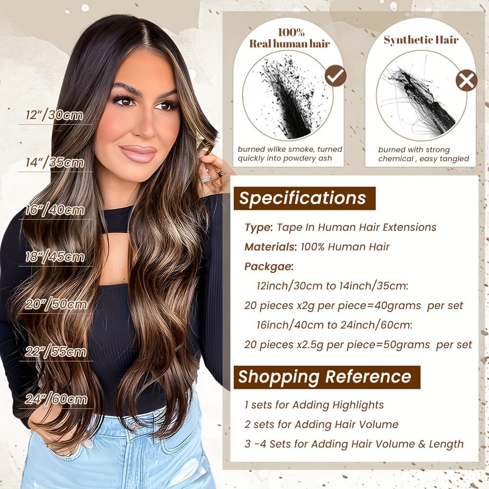 KissICON KissIcon Flying Tape In Hair Extensions - Real