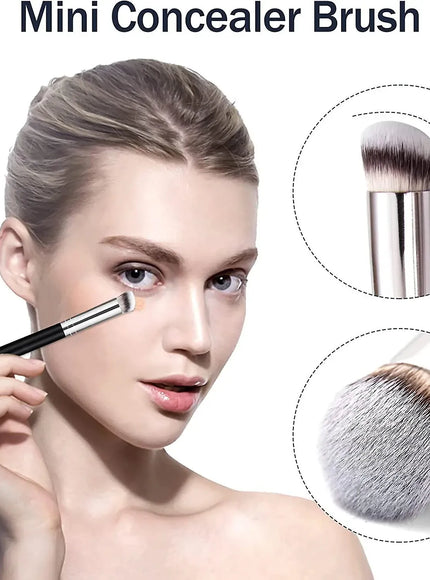 KissICON KissIcon Foundation Concealer Brush Set - Precise Blending
