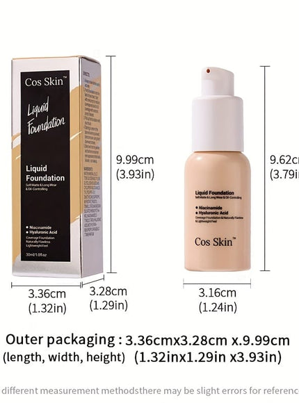 jkthpu-45 KissIcon Full Coverage Waterproof Foundation - Matte Finish