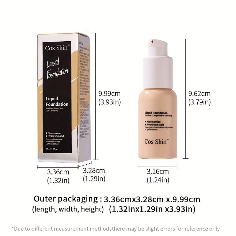 jkthpu-45 KissIcon Full Coverage Waterproof Foundation - Matte Finish