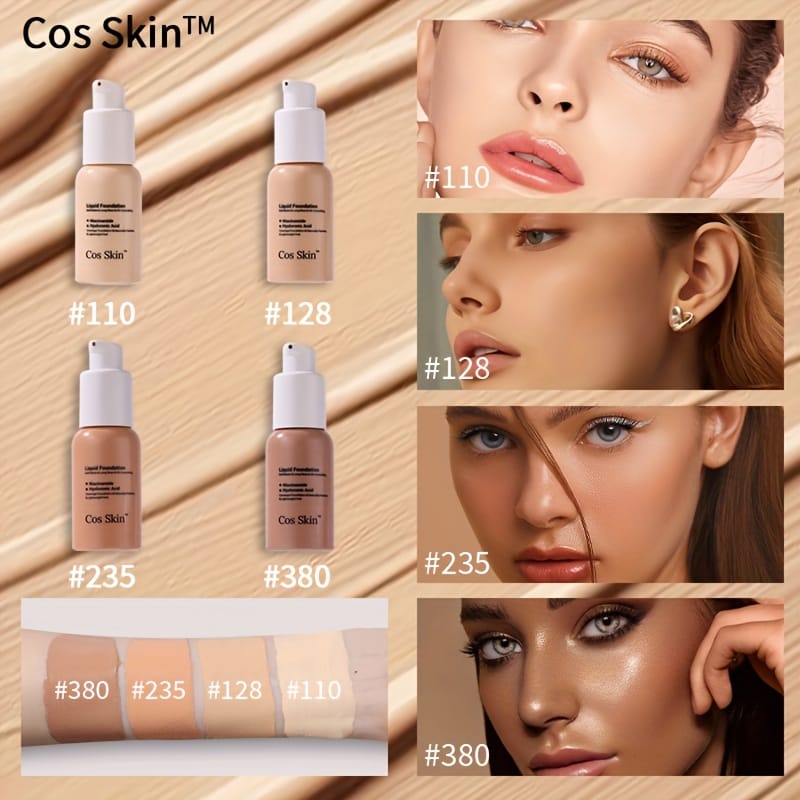 jkthpu-45 KissIcon Full Coverage Waterproof Foundation - Matte Finish