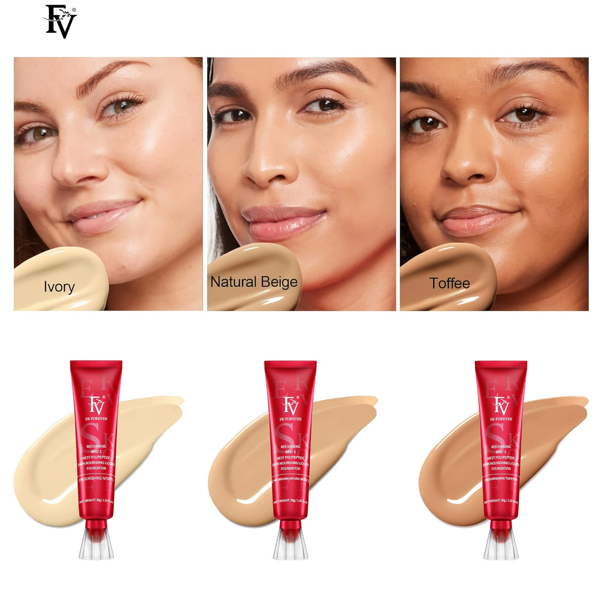 jkthpu-45 KissIcon FV Hydrating Foundation - Matte Finish Lasting