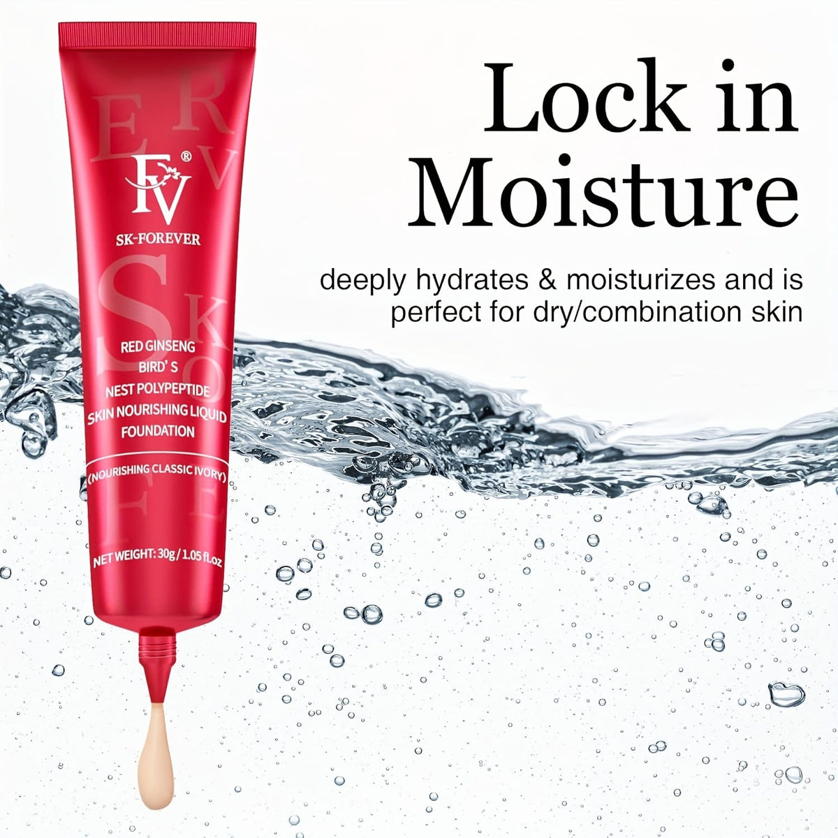 jkthpu-45 KissIcon FV Hydrating Foundation - Matte Finish Lasting
