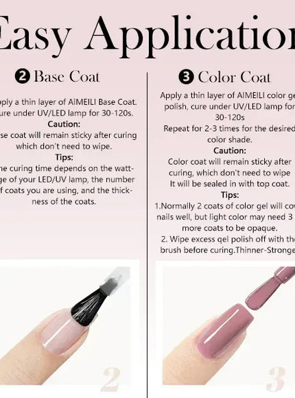 KissICON KissIcon Gel Nail Art Set Soak Off Base