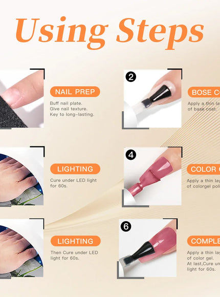 KissICON KissIcon Gel Nail Art Set Soak Off Base