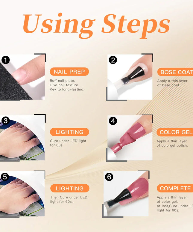 KissICON KissIcon Gel Nail Art Set Soak Off Base